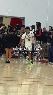 Some GOAT stuff right here #jasoncrowejr #record #basketball #high...