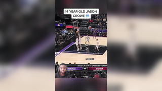 14 year old Jason Crowe Jr. went crazy in high school and averaged 35...
