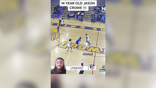 14 year old Jason Crowe Jr. went crazy in high school and averaged 35...