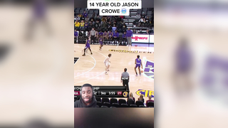 14 year old Jason Crowe Jr. went crazy in high school and averaged 35...