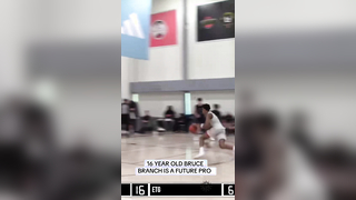 16 Year Old Bruce Branch impressed several NBA teams and measured at ...