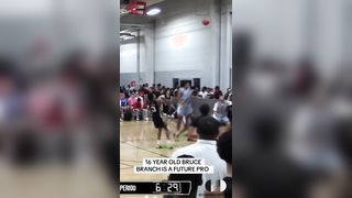16 Year Old Bruce Branch impressed several NBA teams and measured at ...