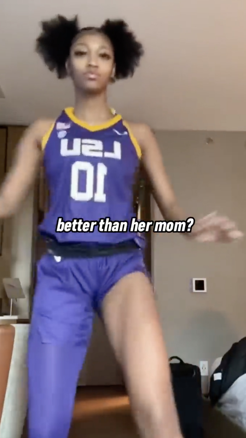 Angel Reese’s Mom was a HOOPER