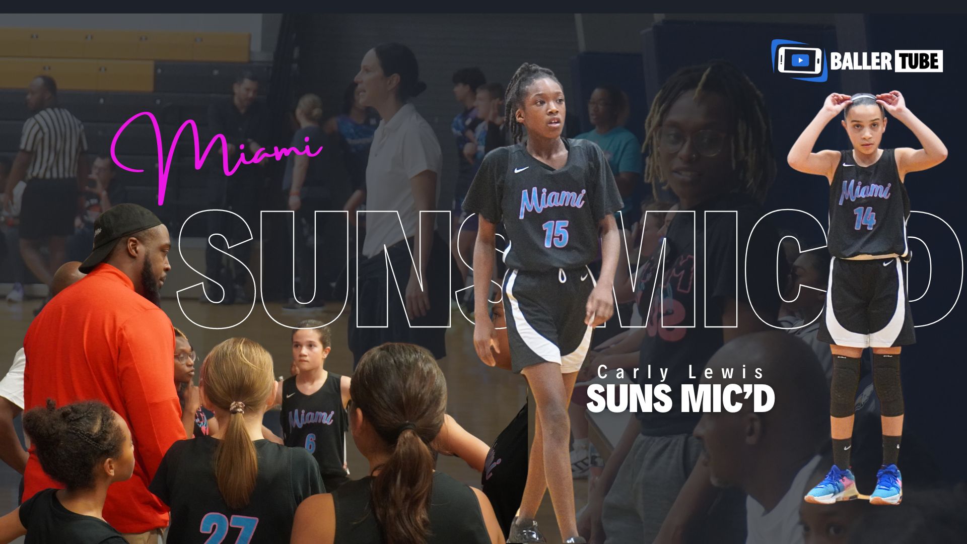 Miami Suns Youth 1st Pre-Season Game of 2024 - Mic'd with Carly Lewis