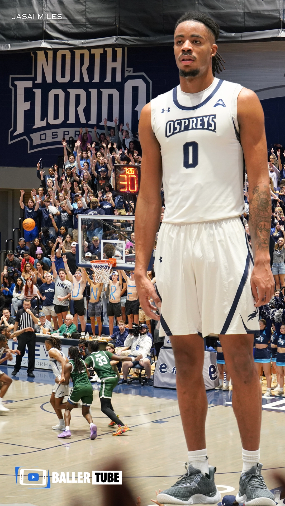 Jasai Miles UNF Freshman guard vs crosstown rival Jacksonville