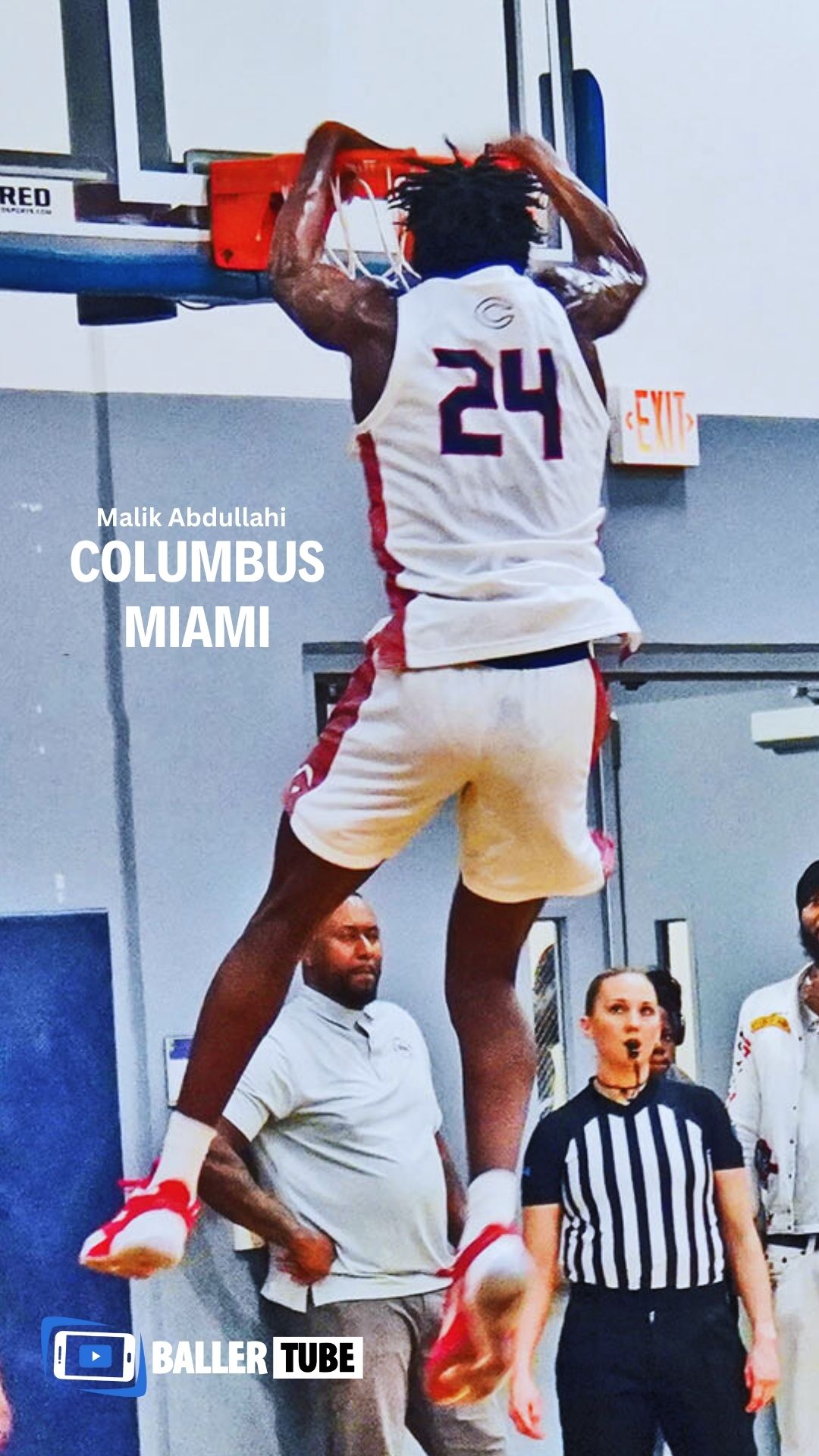 Princeton commit Malik Abdullahi monster dunk for Nationally ranked Columbus HS