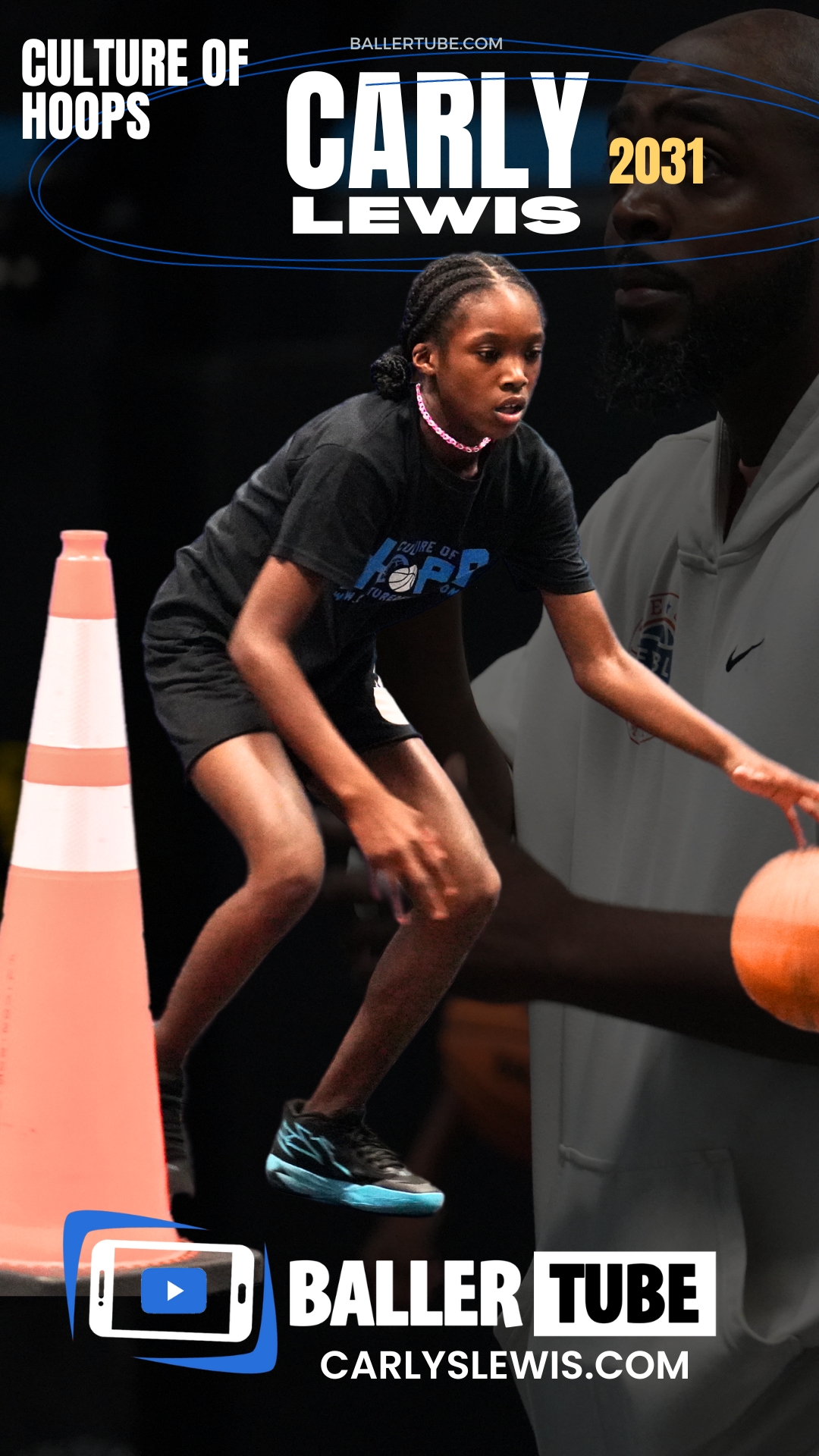 Carly Lewis putting in the work after hours : 10 year old Rising Star