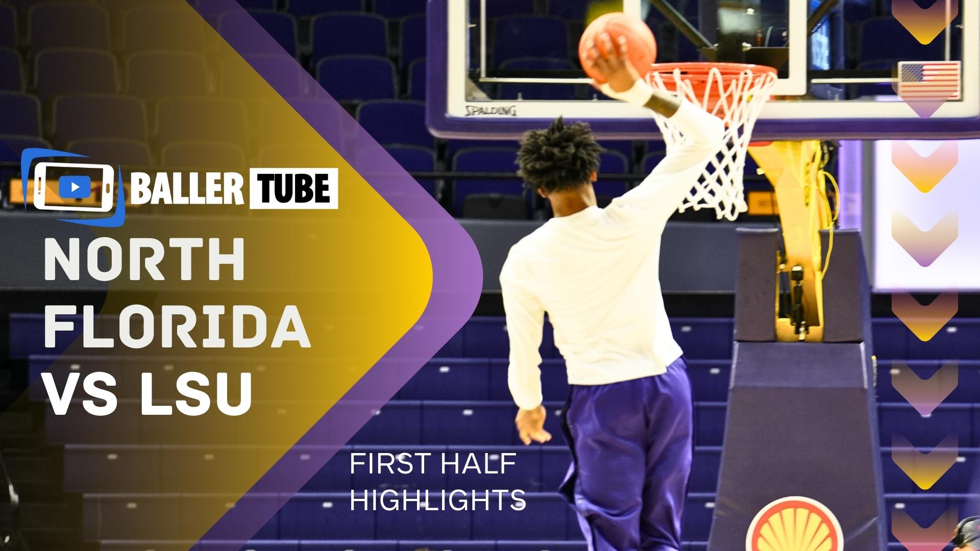 Intense Showdown Unfolds as LSU Battles North Florida at the Pete Maravich Assembly Hall
