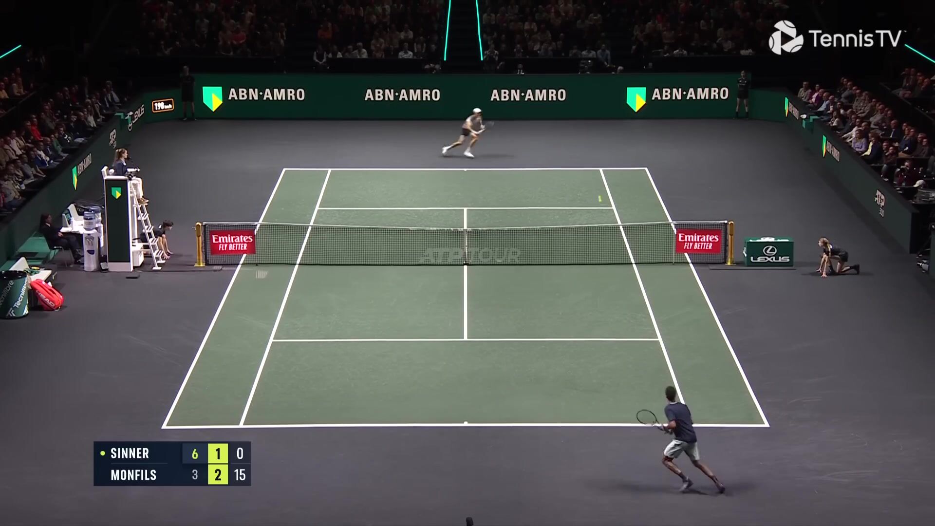 Sizzling Showdown: Jannik Sinner vs Gael Monfils Highlights | Rotterdam ...