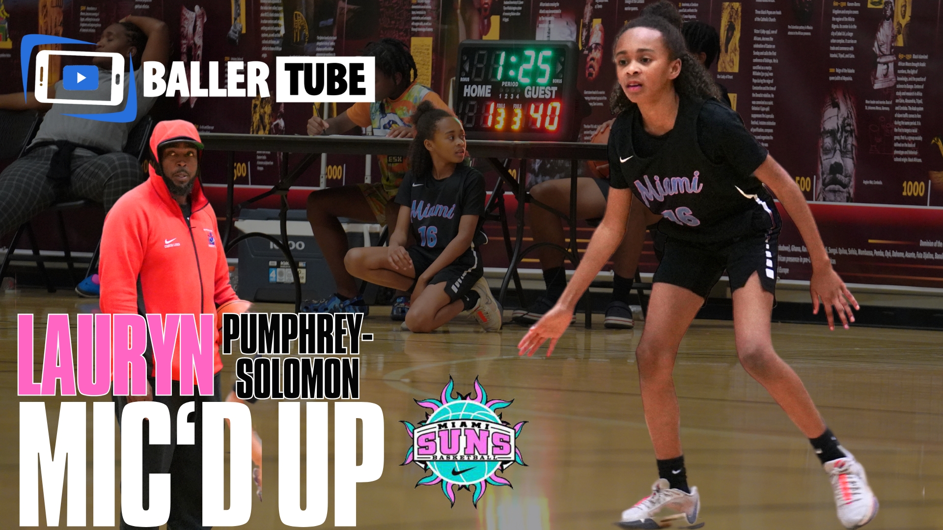 Class of 2031 (1OU) Miami Suns Lauryn Pumphrey Solomon Mic'd up