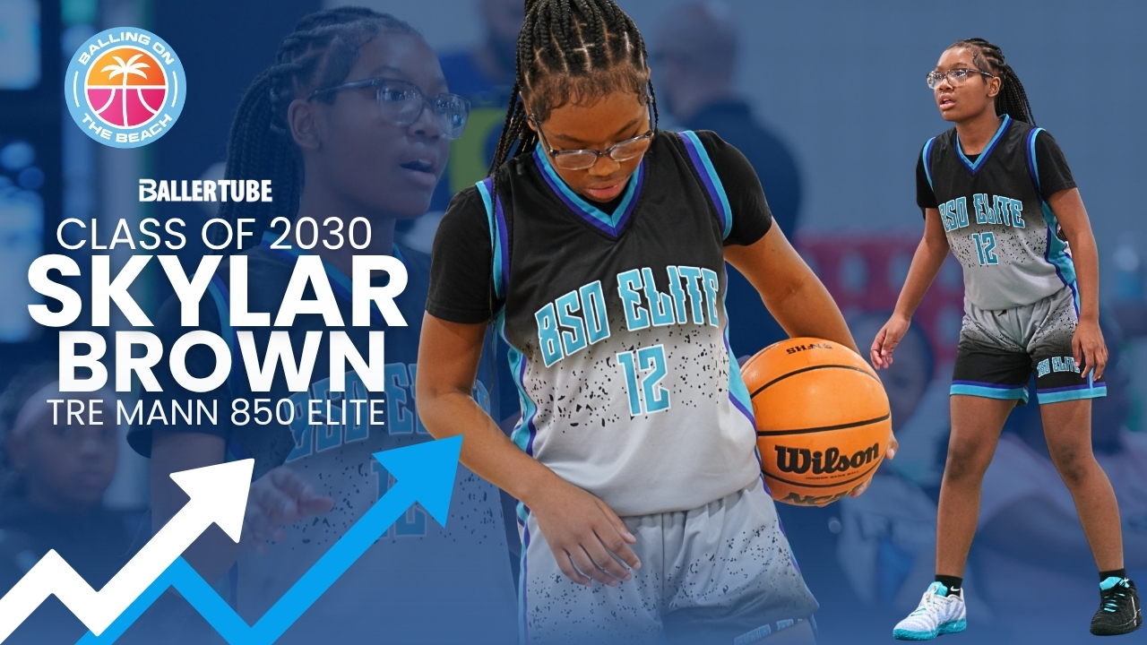 Class of 2030 Skylar Brown Shuts Down Opponents at Balling on the Beach | TRE Mann 850 Highlights