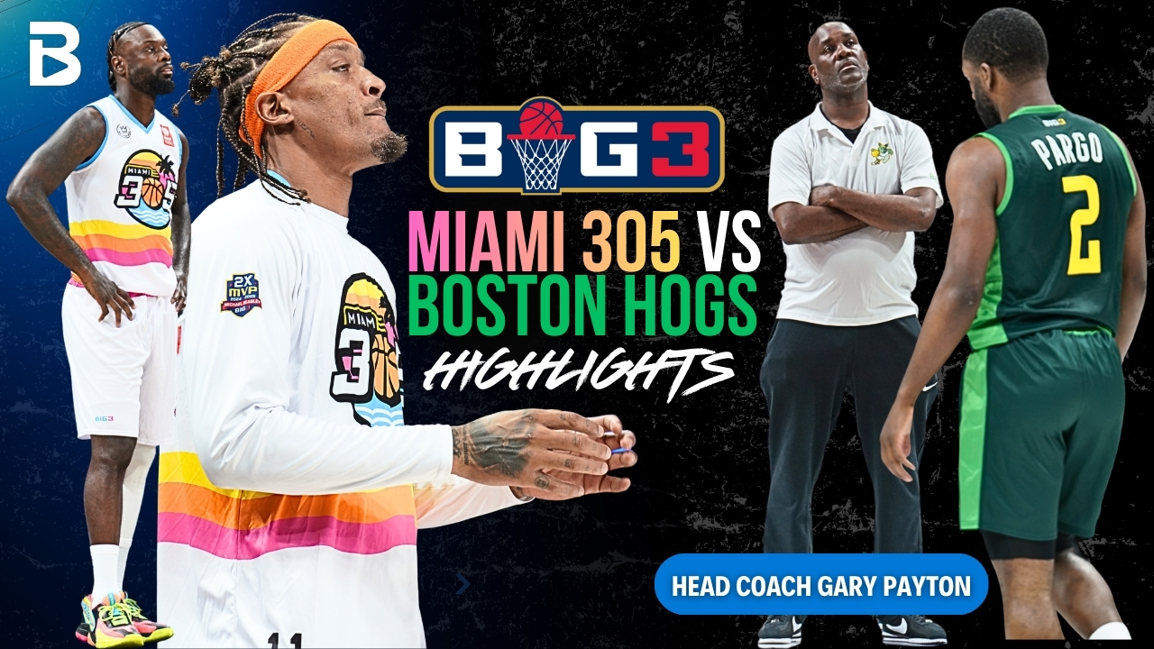 Boston Ball Hogs Edge Miami 305 in 50-47 Thriller | BIG3 Full Game Highlights