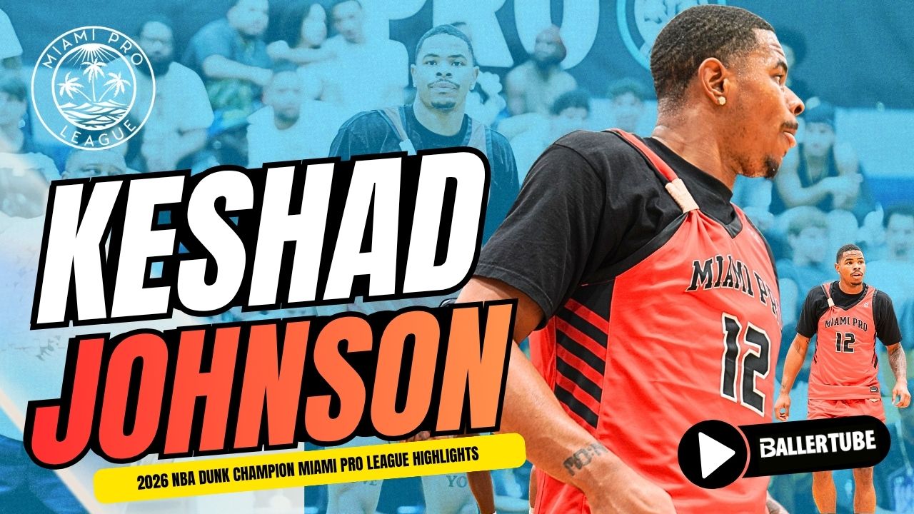 Keshad Johnson Miami Pro League Highlights | NBA Slam Dunk Champion in Action