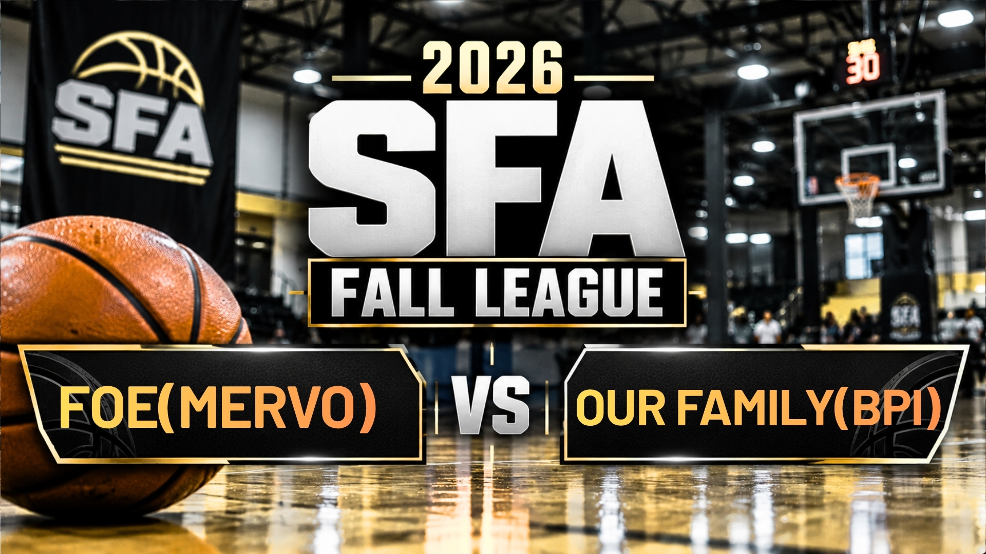 FOE(Mervo) vs Our Family(BPI) Game- 2026 SFA Fall League Week 2