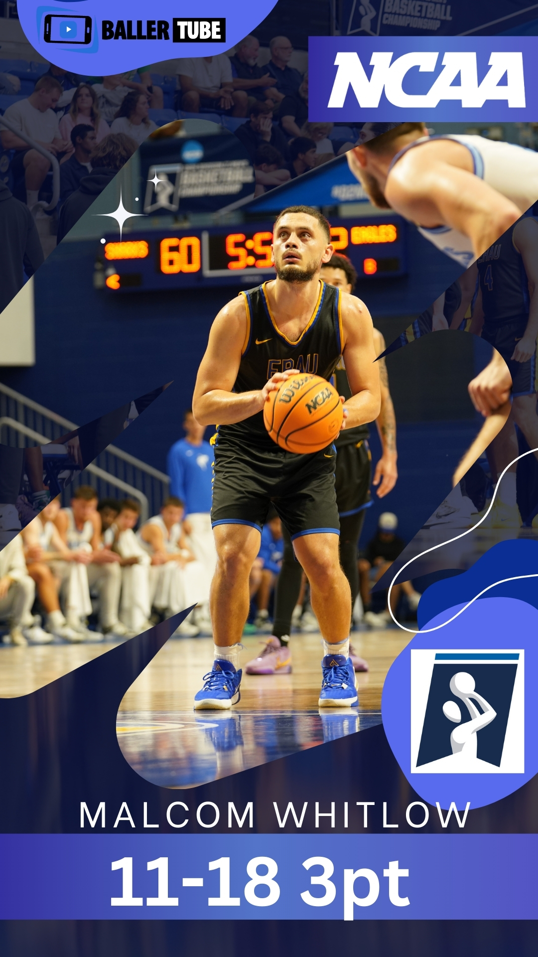 Malcolm Whitlow's Three-Point Barrage Leads to Division 2 Championship Opener Victory against Alabama Huntsville