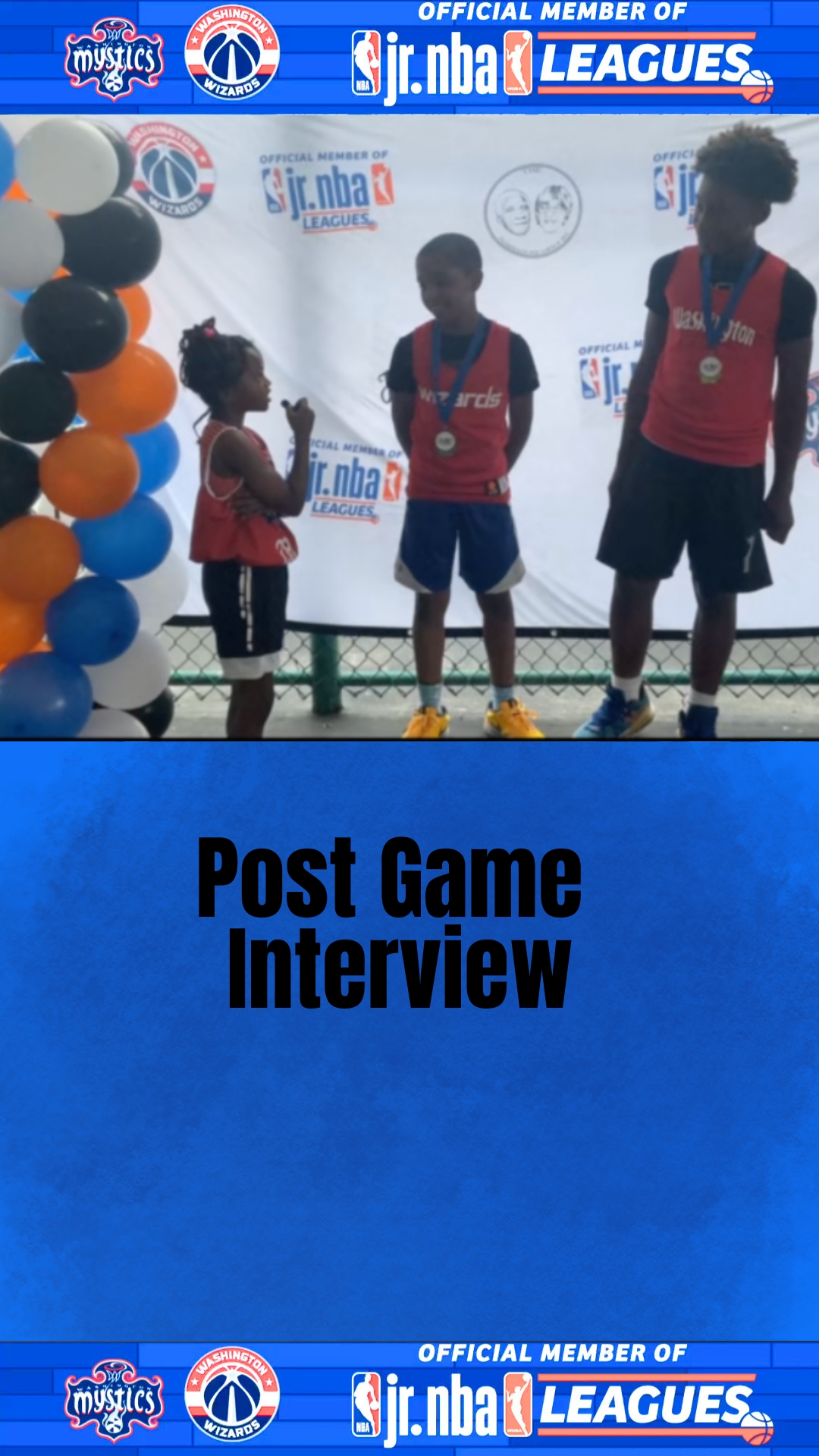 Jr. NBA Baltimore Post Game Interview