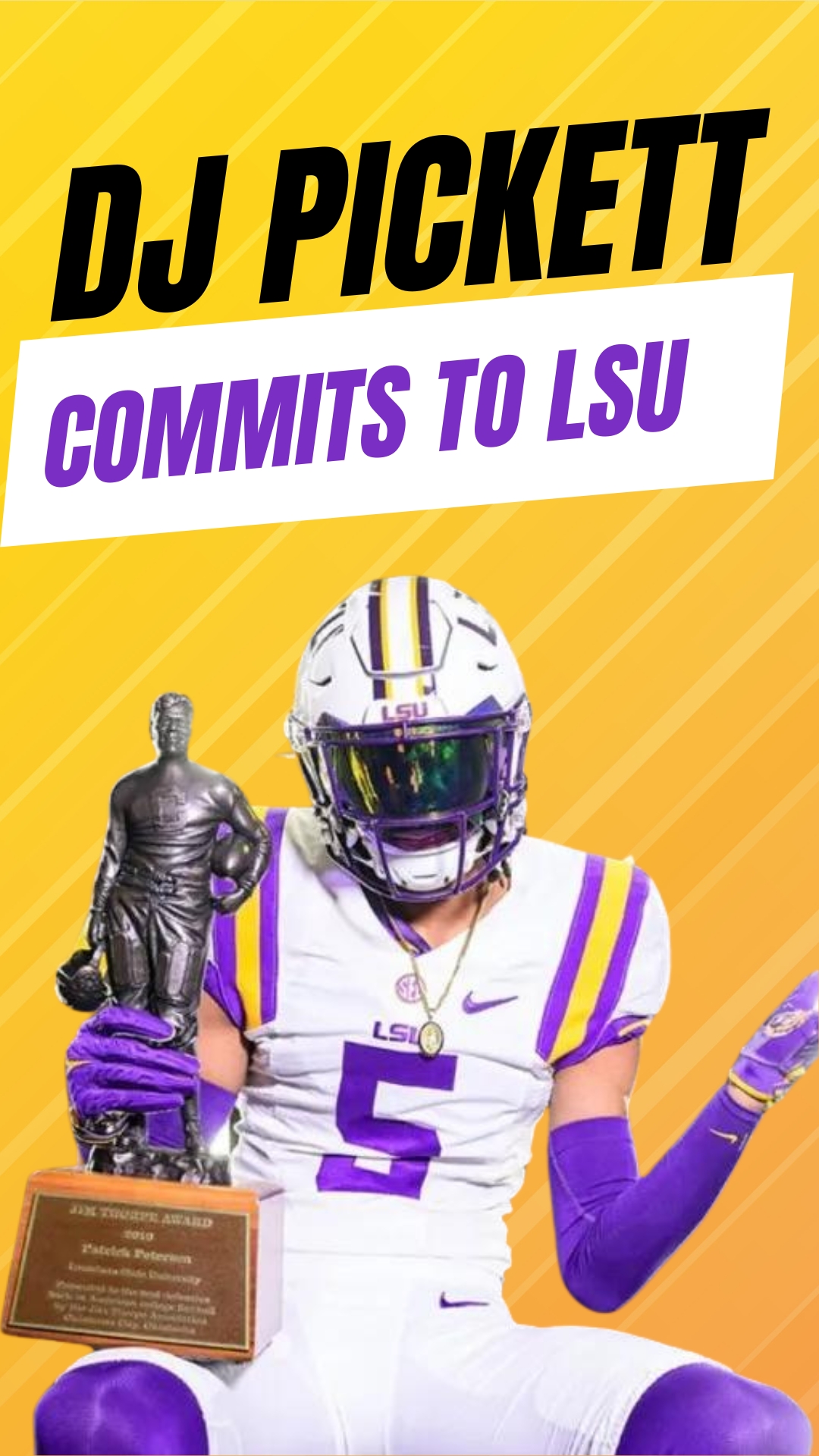 DJ Pickett commits to LSU
