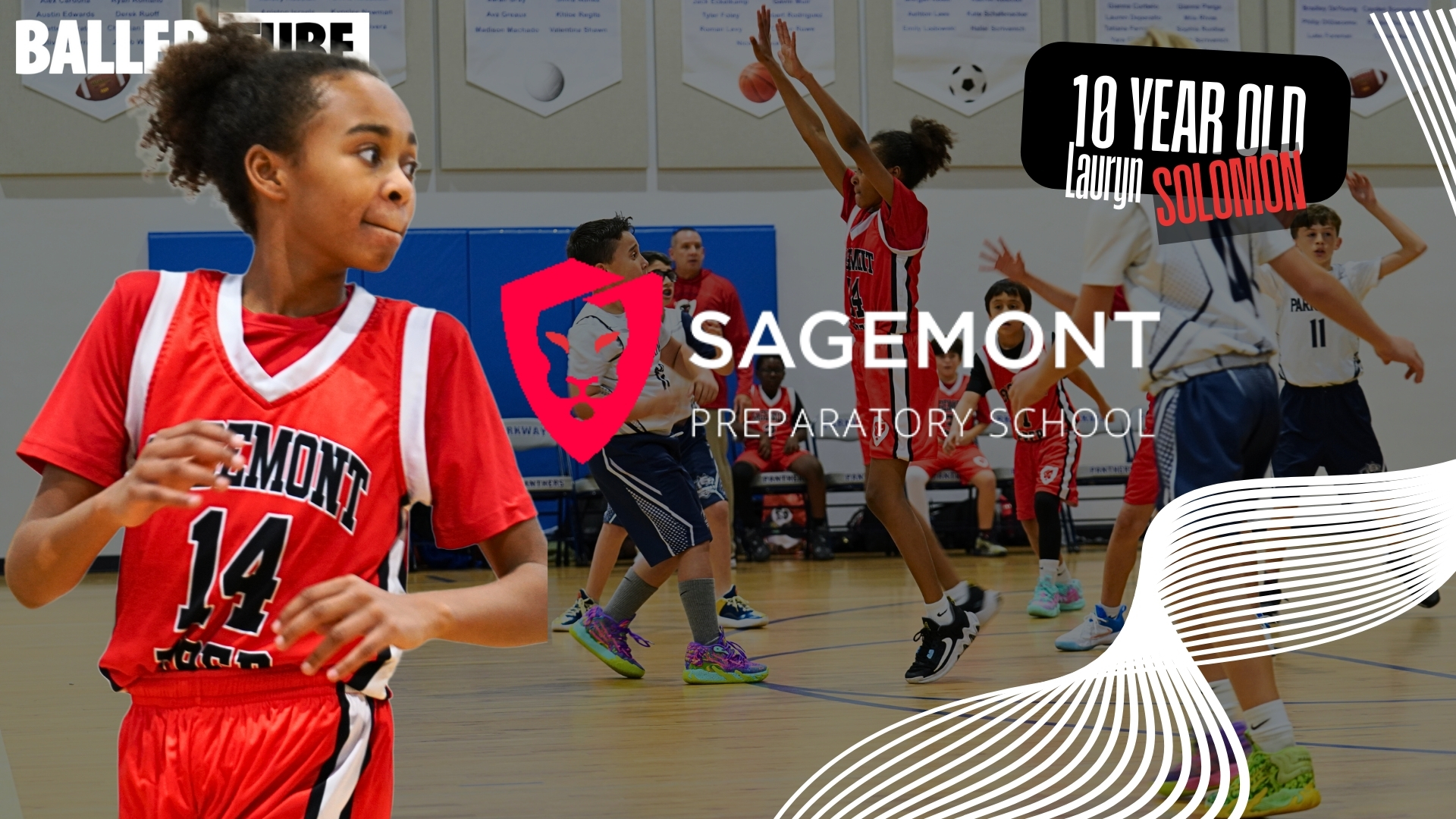 Lauryn Pumphrey Solomon Shines as the Lone Girl on the Court