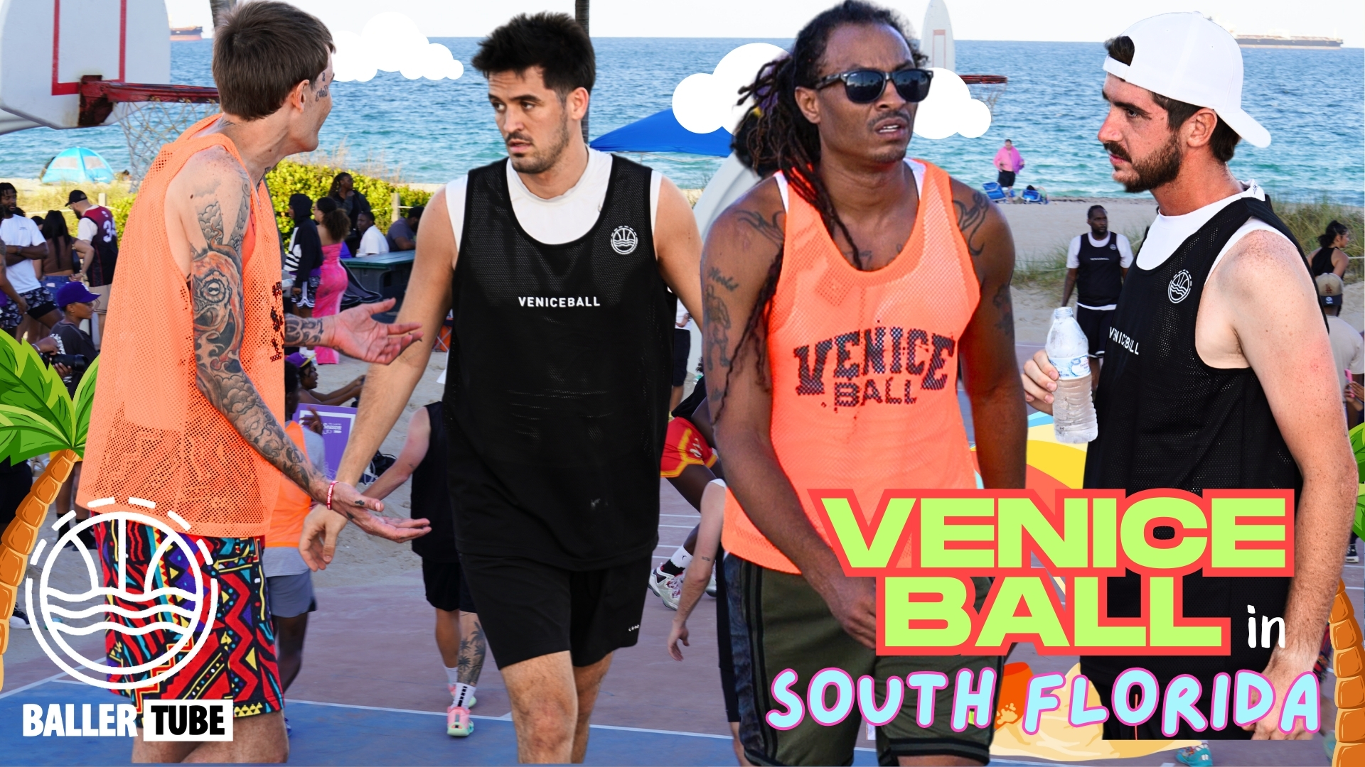 Venice Ball Game 2 Gets Chippy | Mic’d Up Trash Talk Turns International | Black Team Wins on Fort Lauderdale Beach