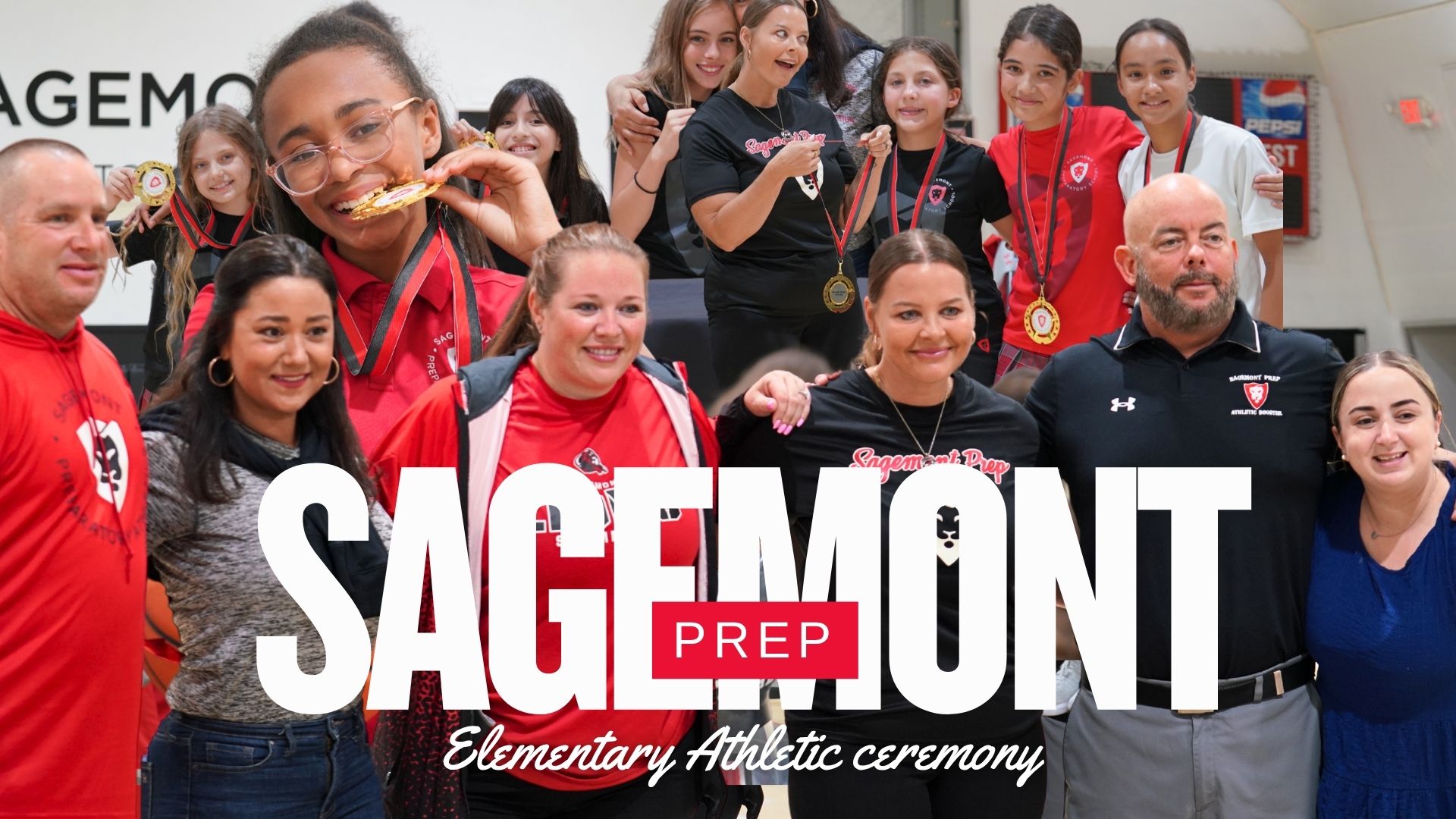 Student Athlete Lauryn Receives her Medal at Sagemont Prep Elementary Athletic Awards