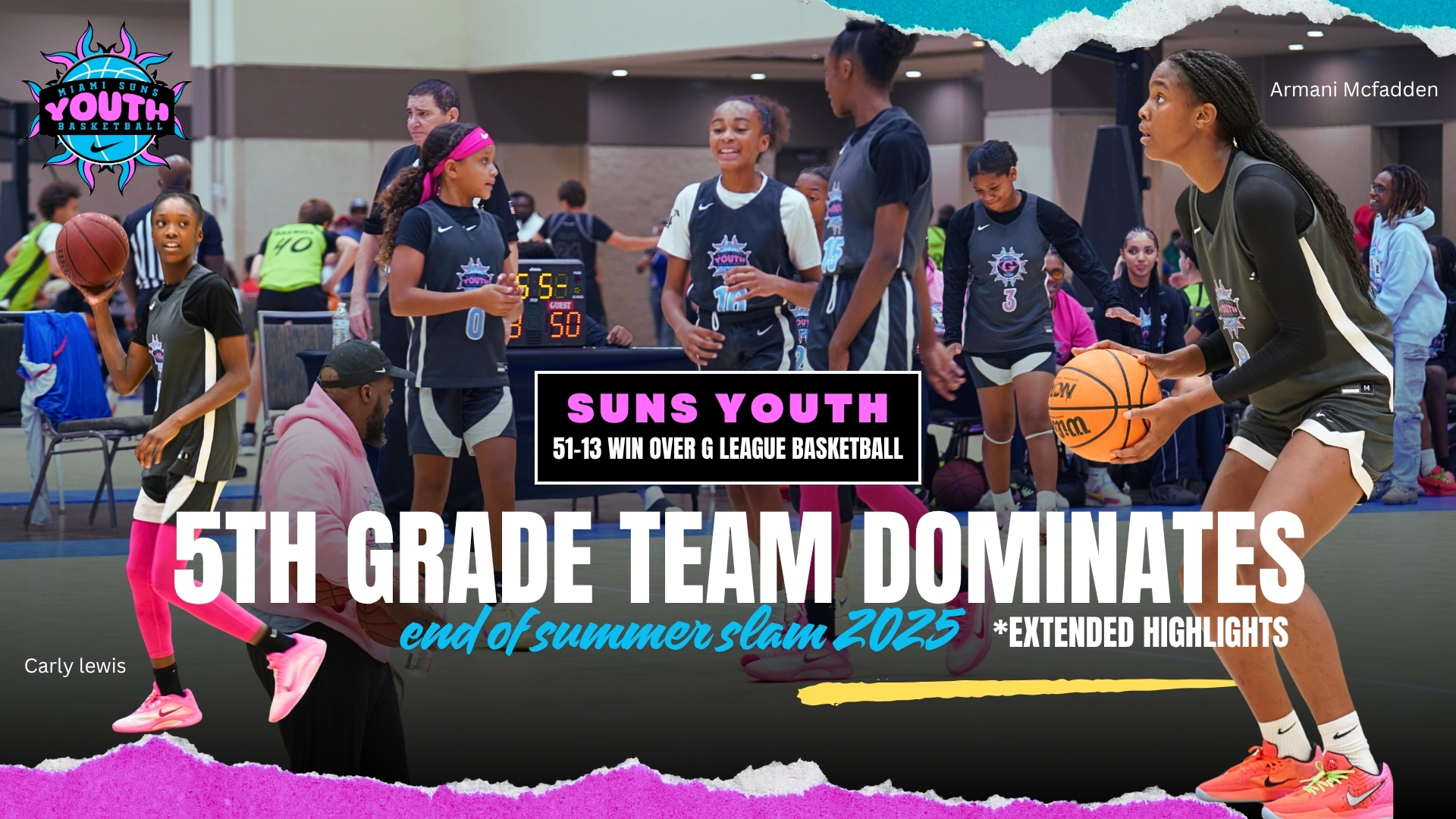 Miami Suns 5th Grade Team Dominates End of Summer Slam in 51–13 Blowout (Pool Play)