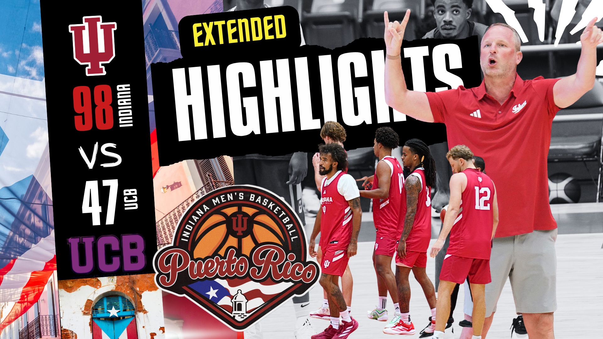 Indiana Hoosiers Dominate Universidad de Bayamón 98–47 | EXTENDED Highlights