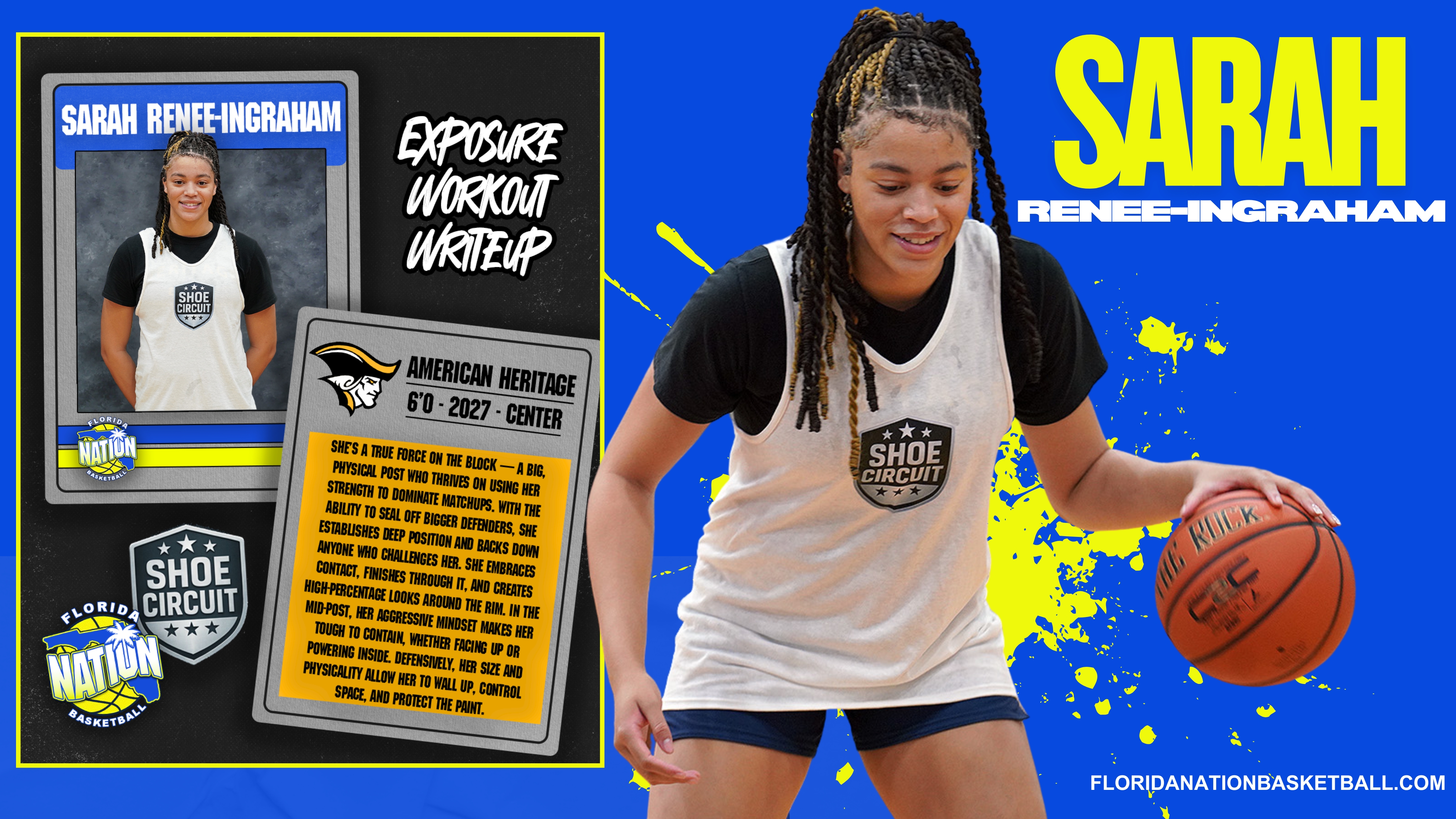 Sarah Renee Ingram | 6’0 Forward | American Heritage 2027 | Certified D1 Prospect