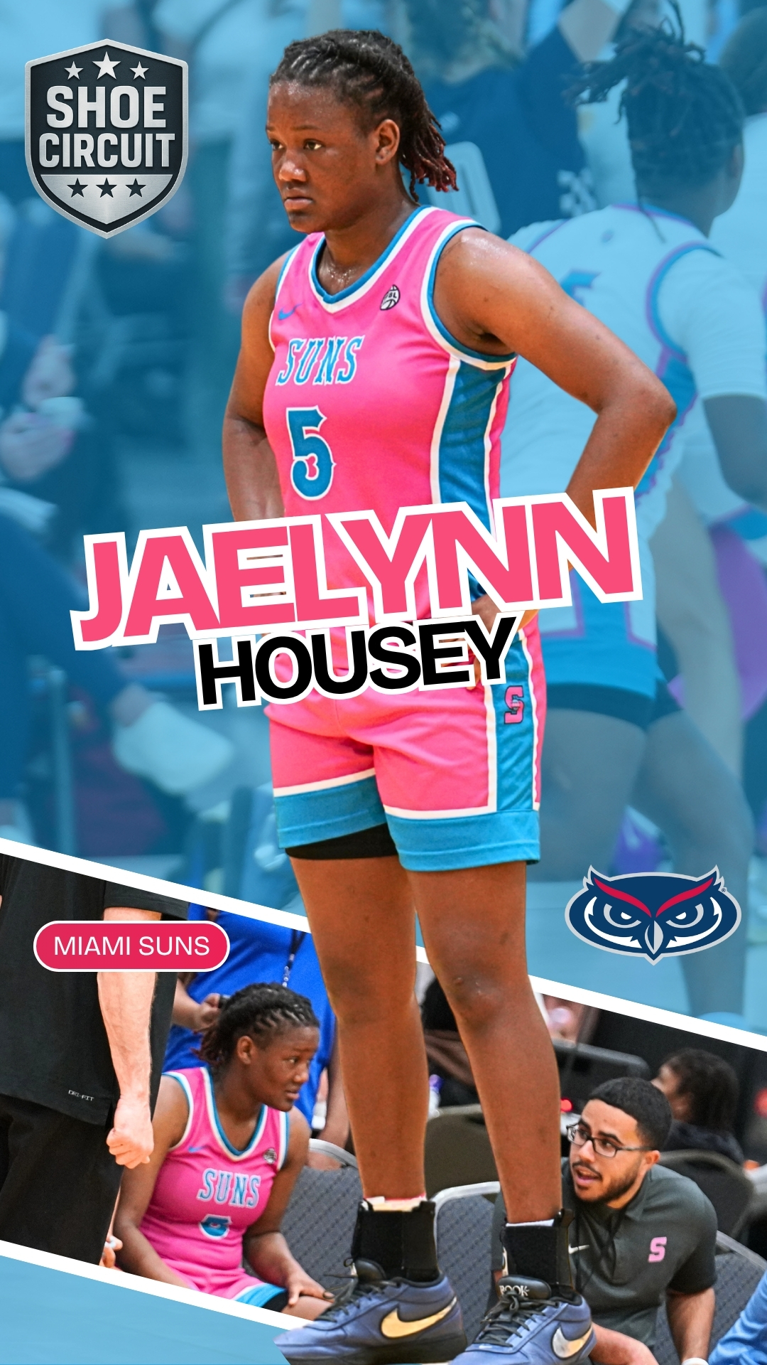 Jaelynn Housey Commits to FAU | Miami Suns & OTE Guard Takes Her Game to the Next Level