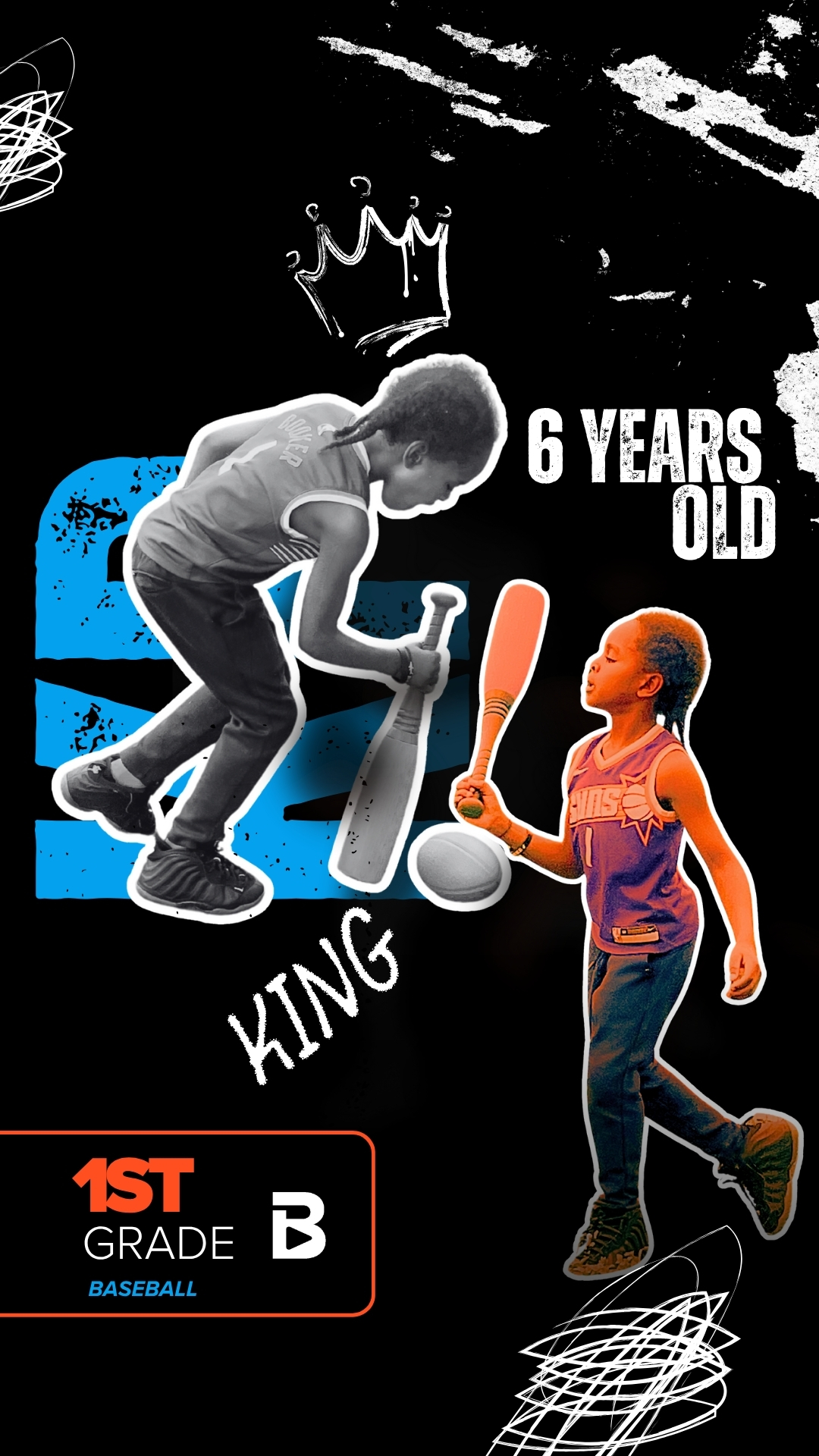 6YEAR OLD BASEBALL PLAYER KING Practices @ park