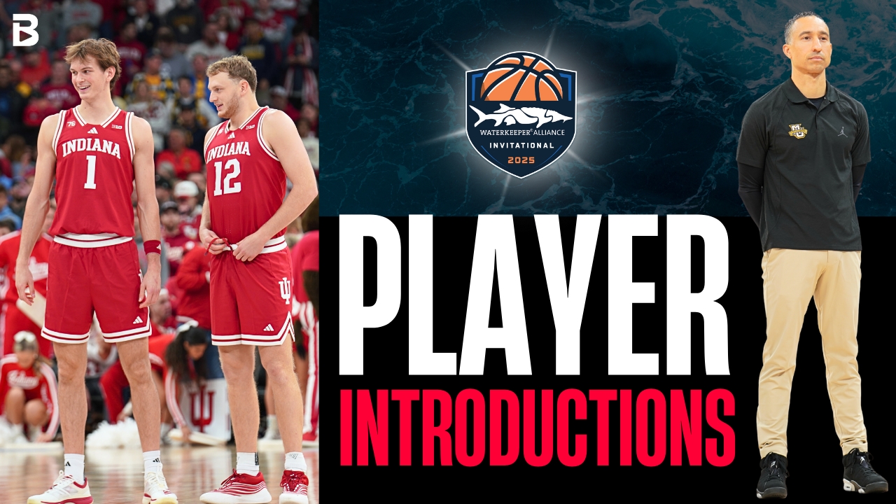 Indiana vs Marquette – Starting Lineups | Waterkeeper Alliance Invitational at United Center (Full Intro)