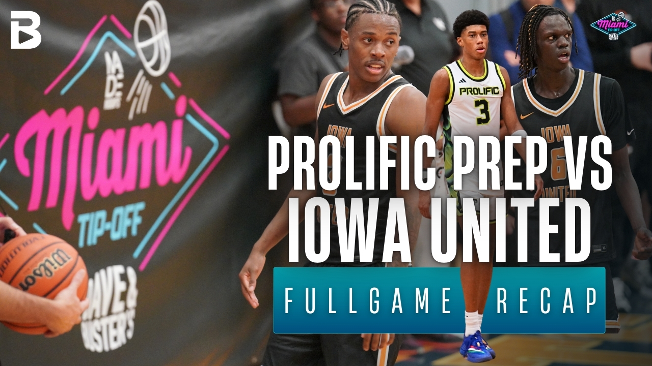 Prolific Prep Edges Iowa United in Tight Battle; Bruce Branch Named Player of the Game, Jordan Sigmon Shines for Iowa