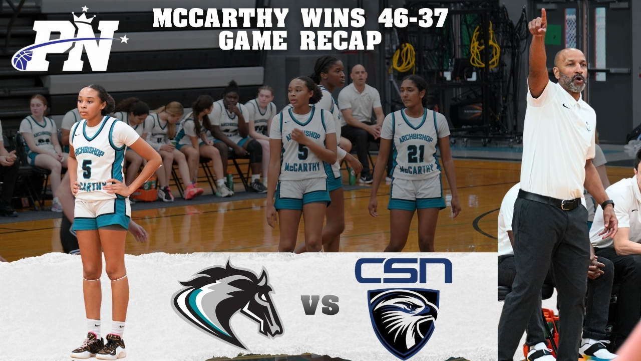 Archbishop McCarthy vs The Community School of Naples | 46-37 Girls Basketball Highlights