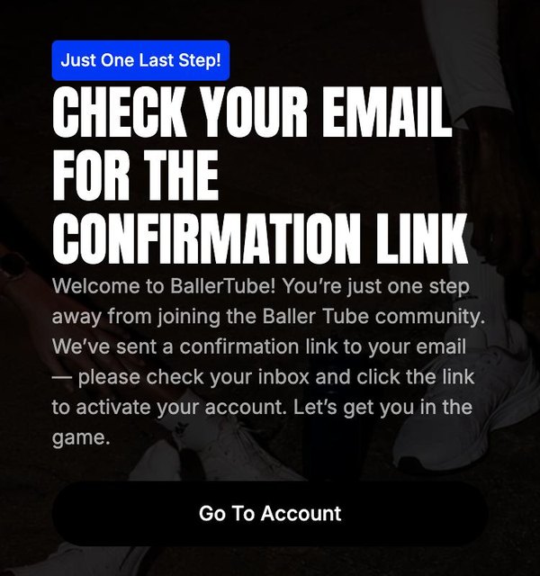 Check your email for the confirmation link